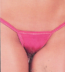 Hot pink thong.