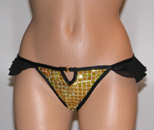 Gold Shiny and Sparkling Thong